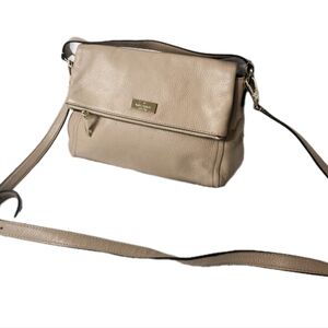 Kate Spade Beige Leather Crossbody Bag